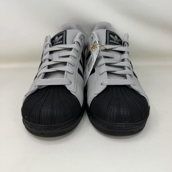 Adidas Originals Superstar 2 Shell Toe Shoes Gray Black Men’s Size 9.5 - Picture 3 of 8